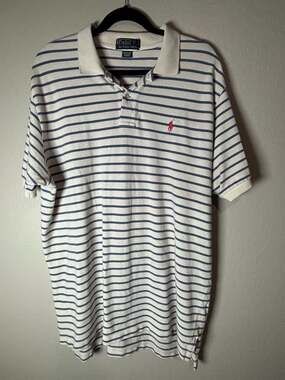 Polo by Ralph Lauren Men's Striped Short Sleeve Cotton Polo Shirt